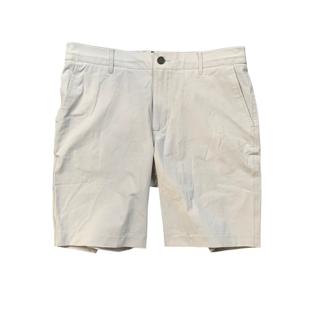 Faherty Shorts Mens 34 Stone Belt Loop All Day Flat Front Drawstring Chino